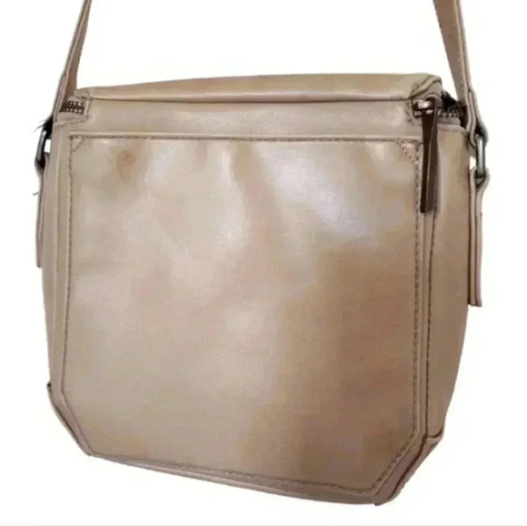 Matt & Nat Moxy Bag Crossbody Purse Adjustable Strap Faux Leather Beige Women - Picture 4 of 16